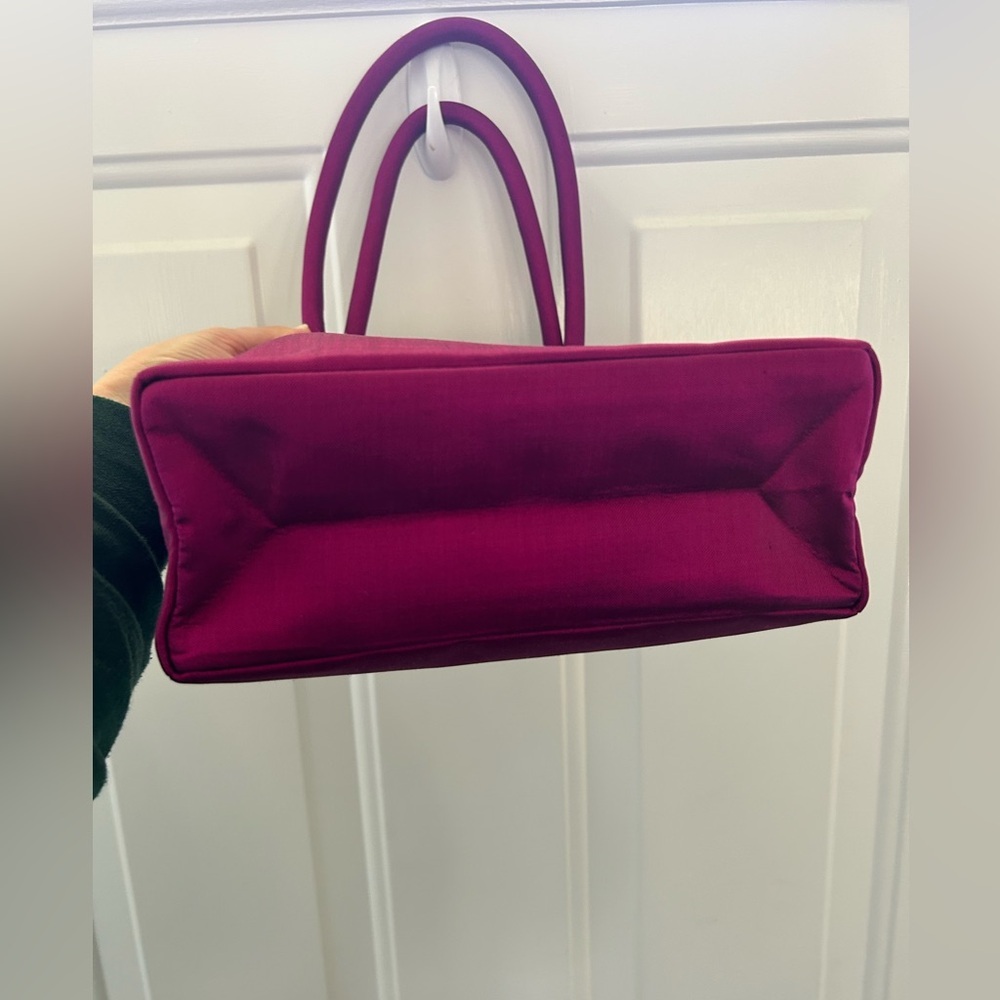 NWT Gecko Fuschia Silk Amber Bag - Picture 6 of 11